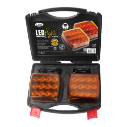 LED švyturėlių pakraunamas komplektas, oranžinis, belaidis, magnetinis LED švyturėlių pakraunamas komplektas, oranžinis, belaidis, magnetinis