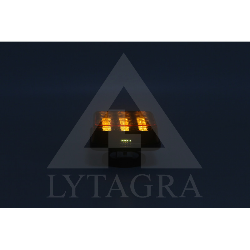 LED švyturėlių pakraunamas komplektas, oranžinis, belaidis, magnetinis