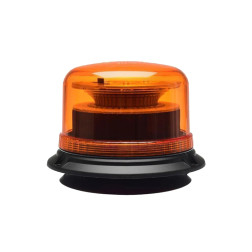 LED švyturėlis oranžinis su magnetu ir prisukamas 12-24V