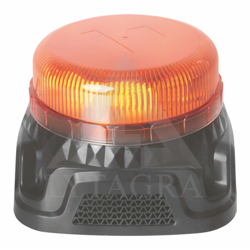 LED švyturėlis oranžinis, su atbulinės eigos garsiniu signalu (prisukamas) 12-24 V