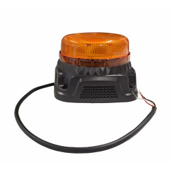 LED švyturėlis oranžinis, su atbulinės eigos garsiniu signalu (prisukamas) 12-24 V