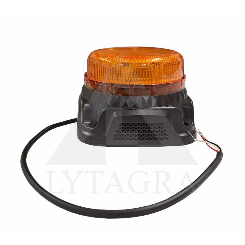 LED švyturėlis oranžinis, su atbulinės eigos garsiniu signalu (prisukamas) 12-24 V