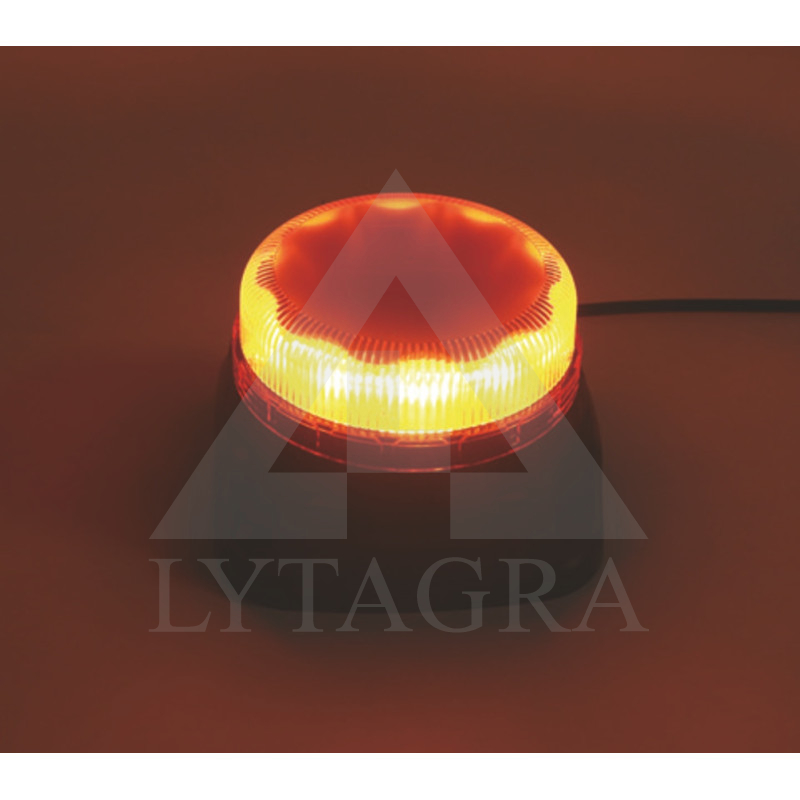 LED švyturėlis oranžinis, su atbulinės eigos garsiniu signalu (prisukamas) 12-24 V