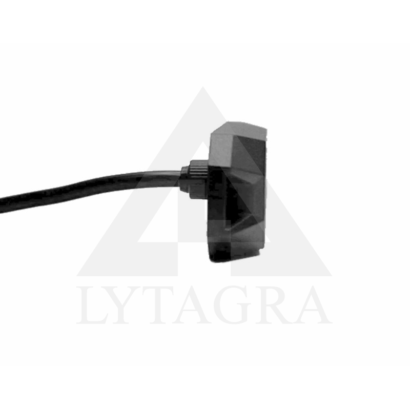 LED švyturėlis geltonas, 4 LED blykstė, (15 funkcijų), tvirtinamas varžtais, klijuojamas  su sinchronizacija, 9W, 12/24V