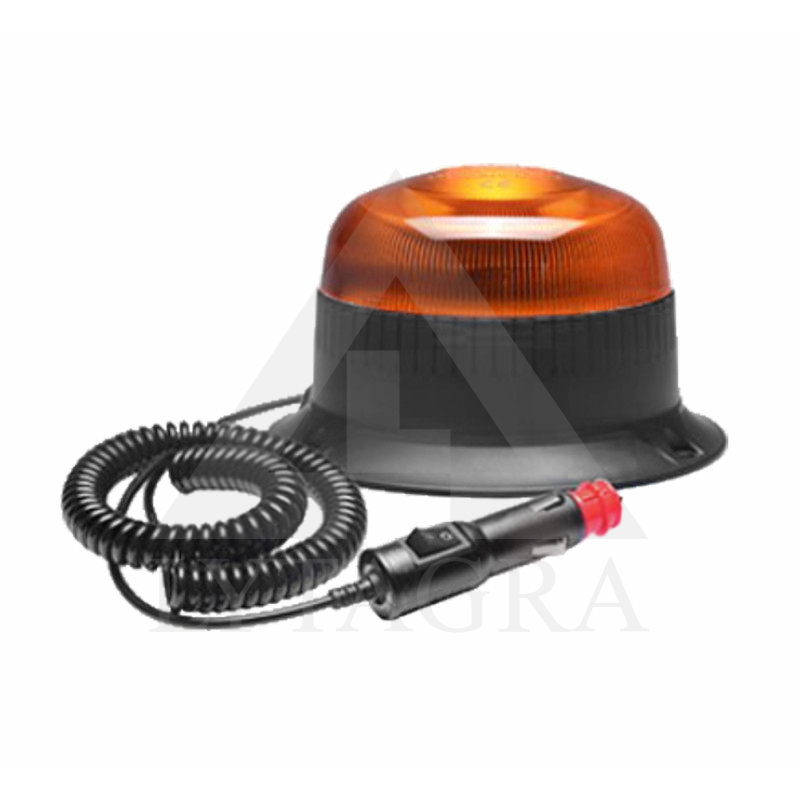 LED švyturėlis oranžinis, mini, su magnetu ir prisukamas, 12-24V, ECE R65, R10
