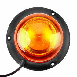 LED švyturėlis oranžinis, mini, su magnetu ir prisukamas, 12-24V, ECE R65, R10