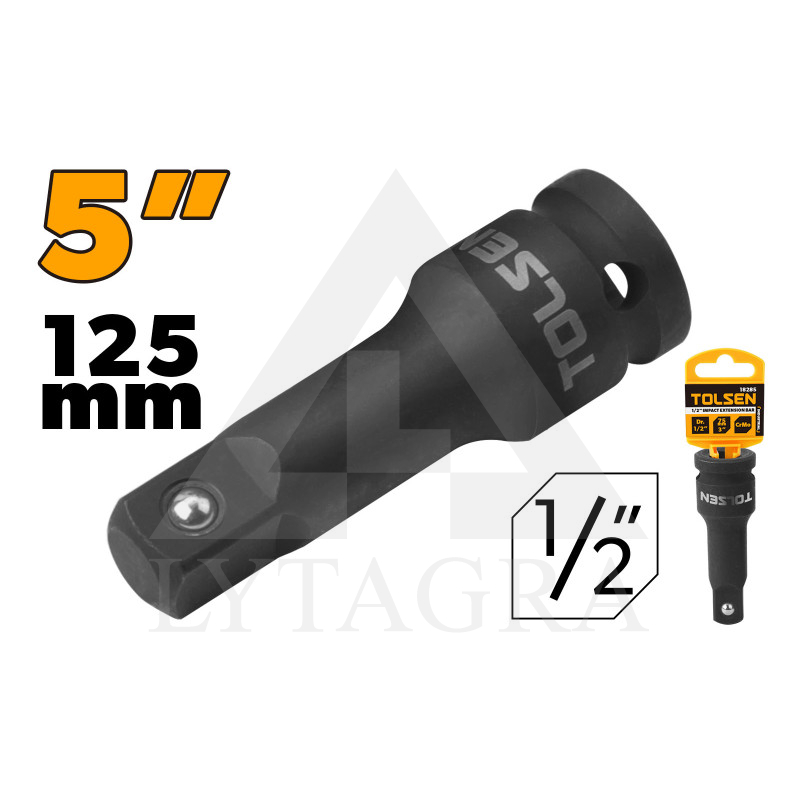 Smūginis prailgintuvas 1/2" (F) - 1/2" (M) /125 mm / Tolsen 18286
