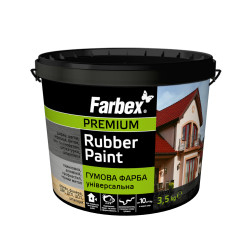 Dažai FARBEX FARBA GUMOVA, grafitas, 3.5 kg