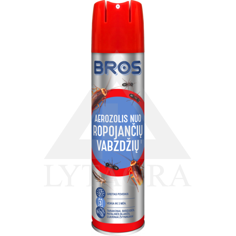 AEROZOLIS NUO ROPOJANČIŲ VABZDŽIŲ BROS 400ML AEROZOLIS NUO ROPOJANČIŲ VABZDŽIŲ BROS 400ML