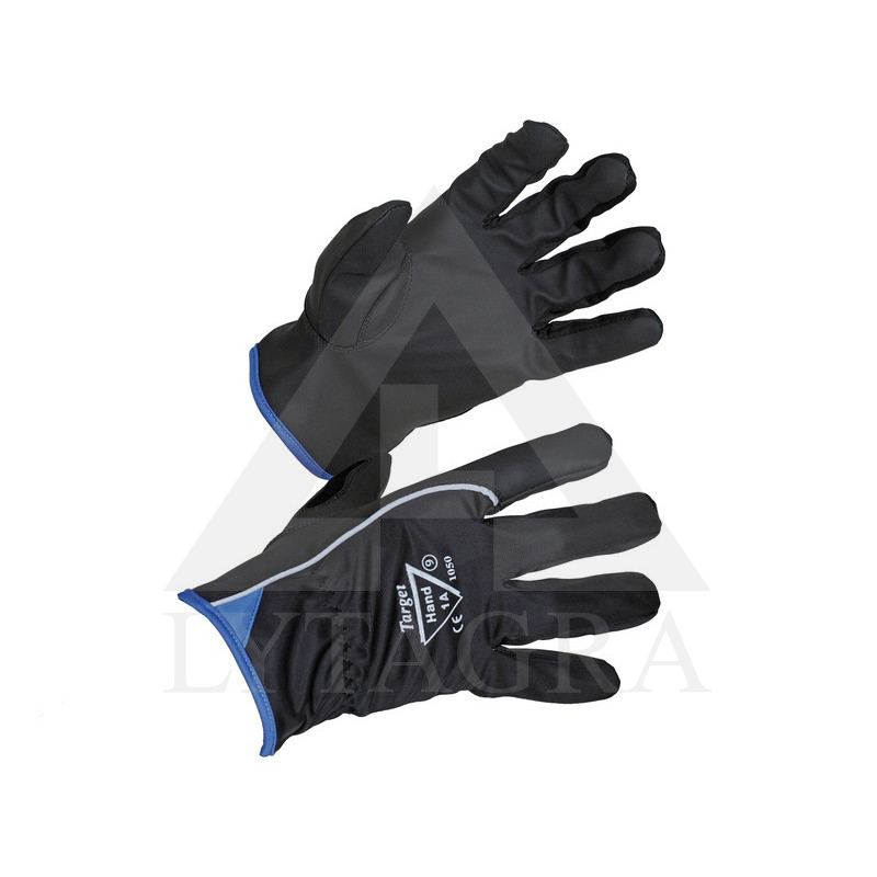 Pirštinės iš poliuretano ir nailono / juodos / 9 dydis / AER A10509