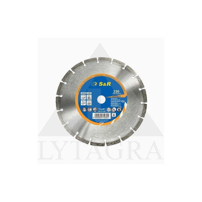 Deimantinis pjovimo diskas 230x22,2x10,0/ betonui / SR 252471230
