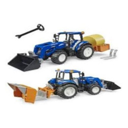 02187 ŽAISLAS TRAKTORIUS NEW HOLLAND SU PRIEDAIS