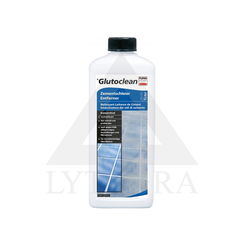 Cemento apnašų valiklis GLUTOCLEAN, 1L
