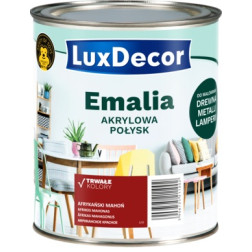 Emaliniai dažai LUXDECOR, blizgūs, afrikos mahonas, 750 ml.