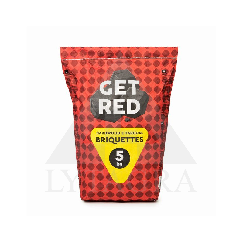 Get red kietmedžio anglies briketai 10kg