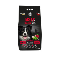 Ėdalas suaugusiems vidutinių ir didelių veislių šunims TASTY DOGS su jauti12 kg