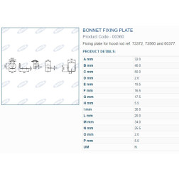 Fiksatorius metalinis A 00360 3 vnt