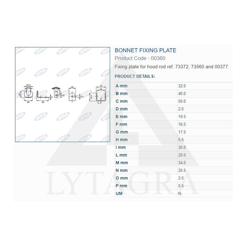 Fiksatorius metalinis A 00360 3 vnt