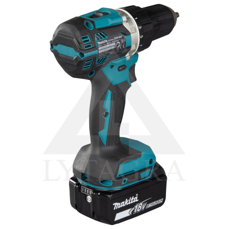 Akumuliatorinis gręžtuvas Makita DDF484RTJ 18V 2 x 5.0 Ah