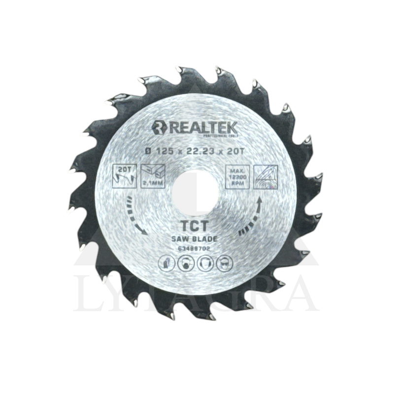 Pjovimo diskas medienai Realtek 63488702 125x22.23x20T
