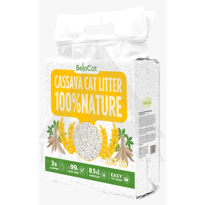 Kačių kraikas CASSAVANA 6L/2,5 kg