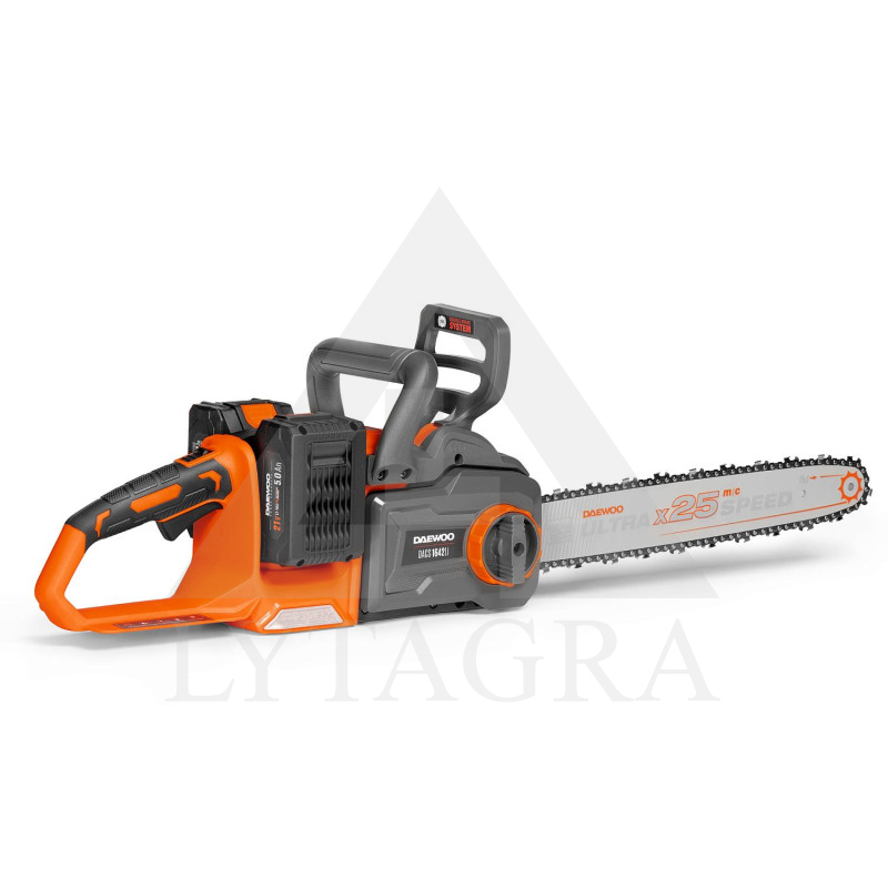 Akumuliatorinis grandininis pjūklas DAEWOO DACS 1642Li SET 42 V