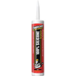 Titebond 100% Silikonas Ilgaamžis Hermetikas Vidaus ir Lauko Darbams 50 Metų baltas