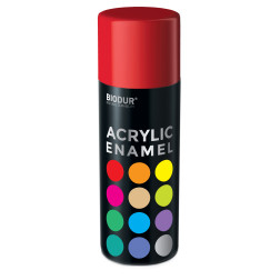 Akrilinė aerozolinė emalė BIODUR, raudona RAL3020, 400 ml