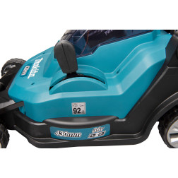 Akumuliatorinė vejapjovė MAKITA DLM432PT2 2 x BL1850B + greitas įkroviklis