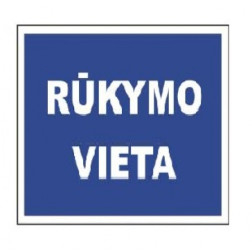 LIPDUKAS "RŪKYMO VIETA" 130X130 LIPINT067