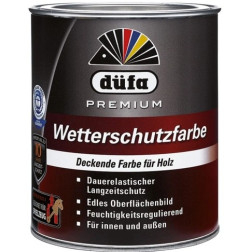 Medienos dažai Düfa Premium Wetterschutzfarbe šokoladinė ruda 2,5 L