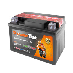 Akumuliatorius MOTO 12V 3Ah 50A PowerTec YTX4LB-BS-AGM