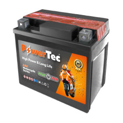Akumuliatorius MOTO 12V 4Ah 70A PowerTec YTX5L-BS-AGM