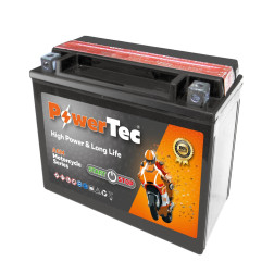 Akumuliatorius MOTO 12V 18Ah 260A  PowerTec YTX20L-BS-AGM