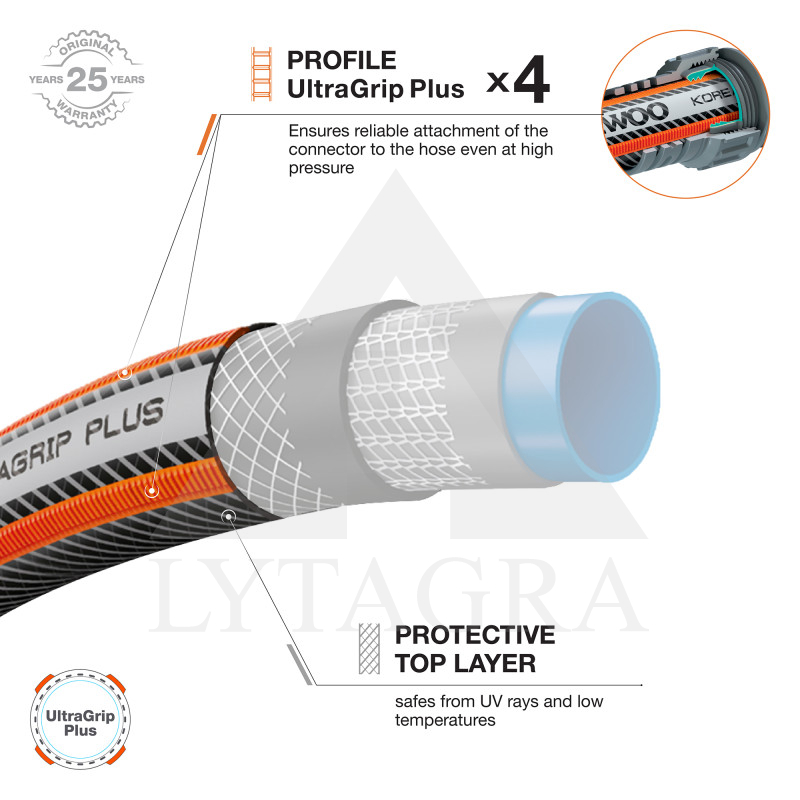 Laistymo žarna Daewoo DWH 5113 13mm (1/2") 20m