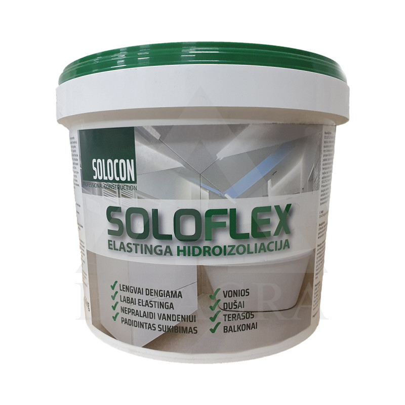 SOLOFLEX elastinga hidroizoliacija po plytelėmis, 6 kg