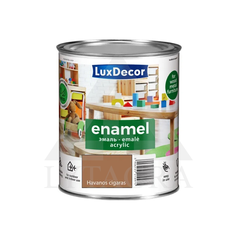Emaliniai dažai LUXDECOR Havanos Cigaro matinė 750 ml.