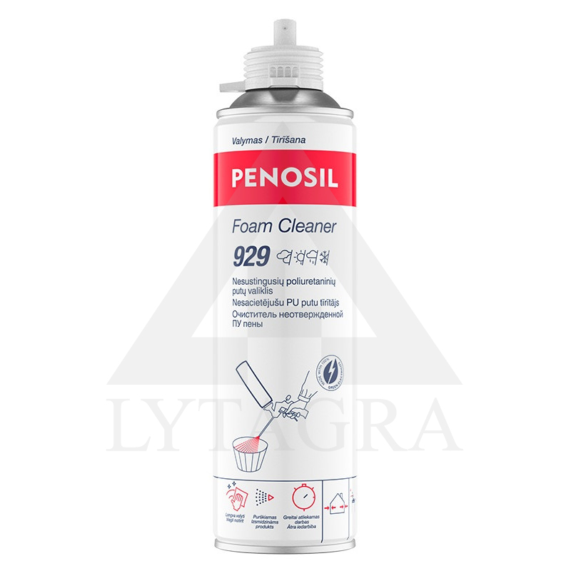 PENOSIL Foam Cleaner 949 nesustingusių poliuretano putų valiklis 500 ml