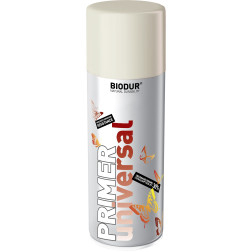 Universalus aerozolinis gruntas BIODUR, baltas, 400 ml