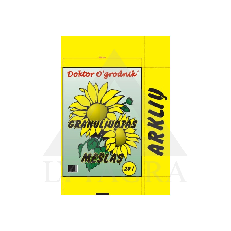 Trąšos granuliuotas arklių mėšlas 20 l