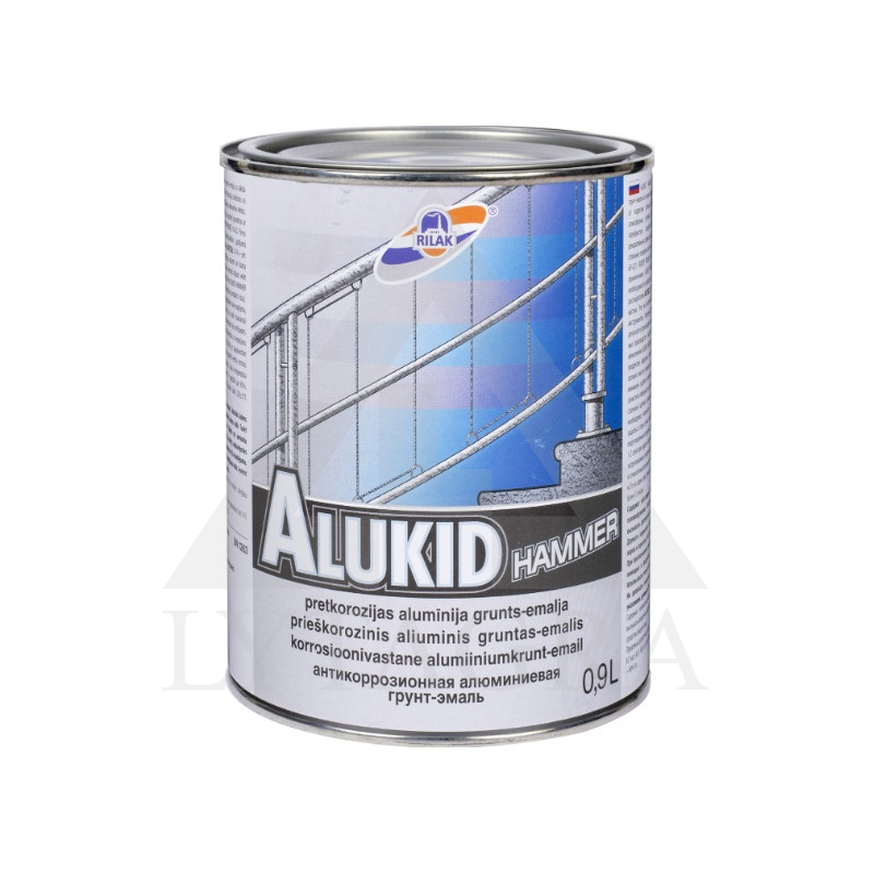 Dažai RILAK ALUKID HAMMER sidabaras 900 ml.