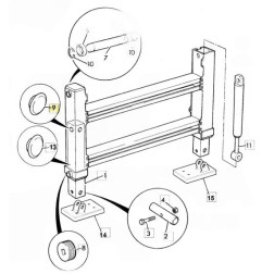 Stabilizavimo šliaužikas 331/20552 JCB 104.1X6.4mm.