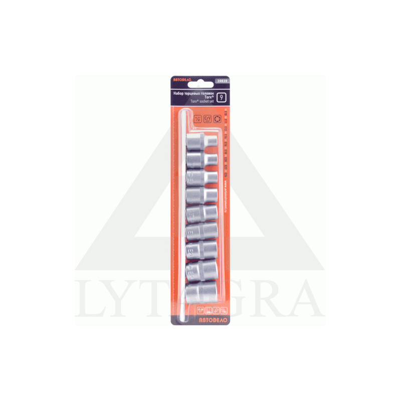 GALVUČIŲ RINKINYS TORX 1/2 E10-24 39839