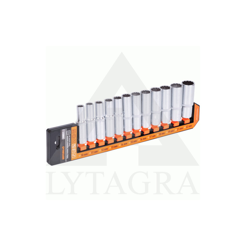 GALVUČIŲ RINK. 12VNT ILGOS 1/2 12PT, 10-22MM 39857