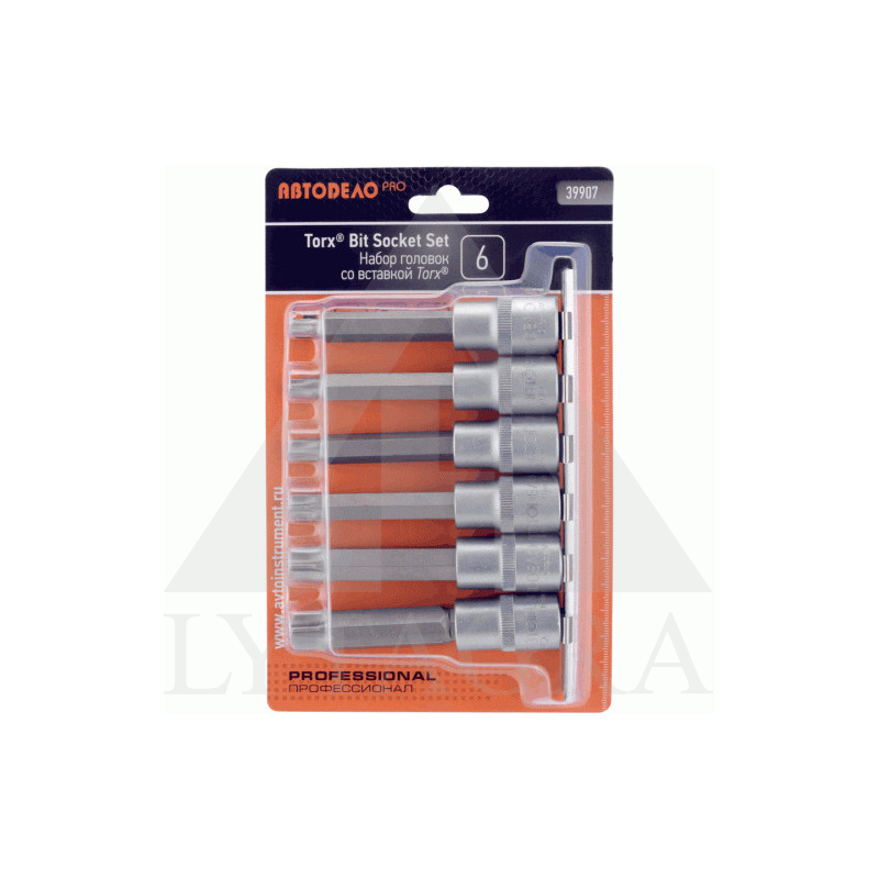 39907 GALVUČIŲ RINKINYS TORX T-40-T70 1/2