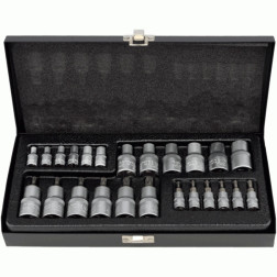 TORX ANTGALIŲ RINKINYS 24VNT TORX 1/4+1/2 39924