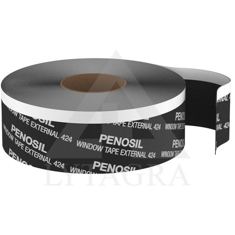 Išorinė priešvėjinė sandarinimo juosta PENOSIL Window Tape External 424 plotis 70 mm.