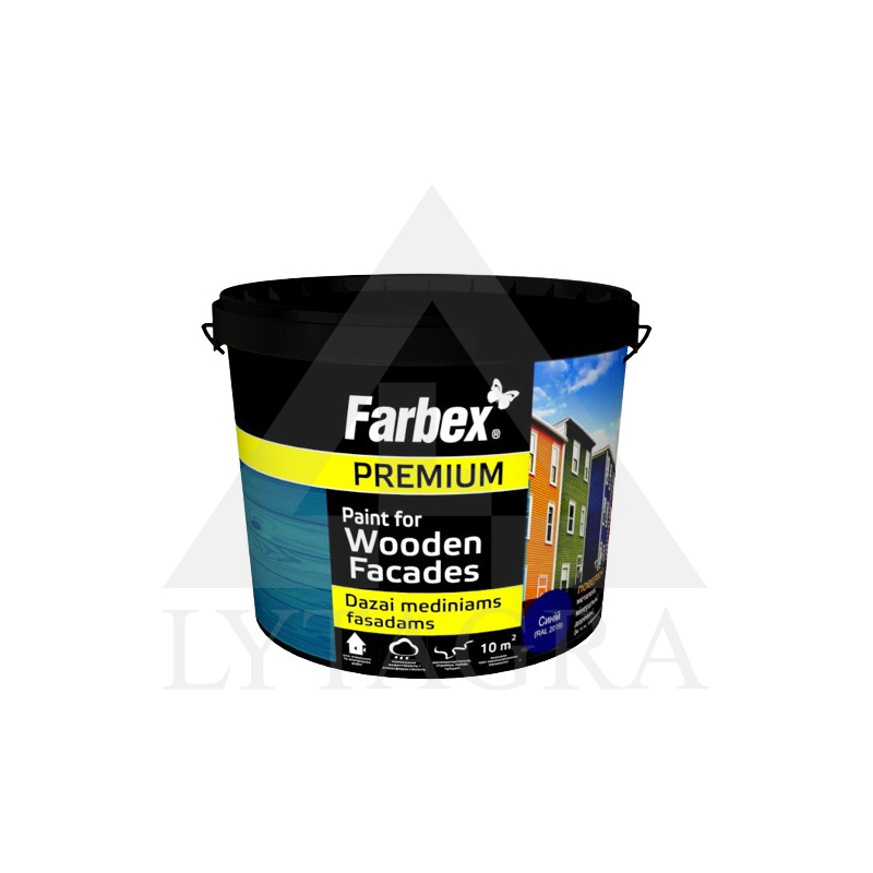 Dažai mediniams fasadams FARBEX, vyšniniai, 6 kg