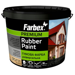Dažai FARBEX FARBA GUMOVA, raudonai rudi RAL3009, 3.5 kg