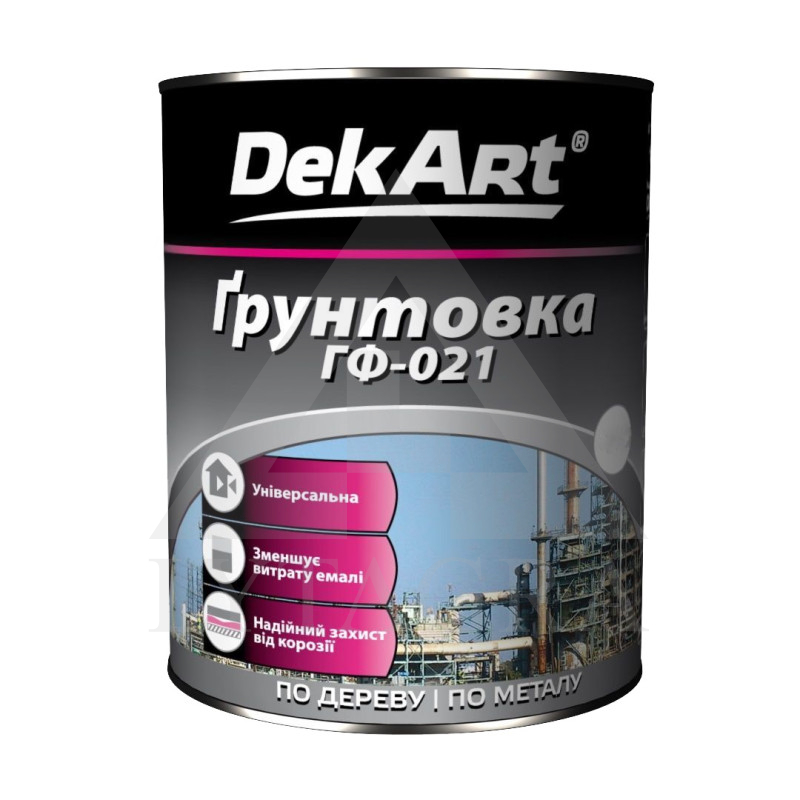 Gruntas metaliniams ir mediniams paviršiams DekART, pilkas, 2.8 kg